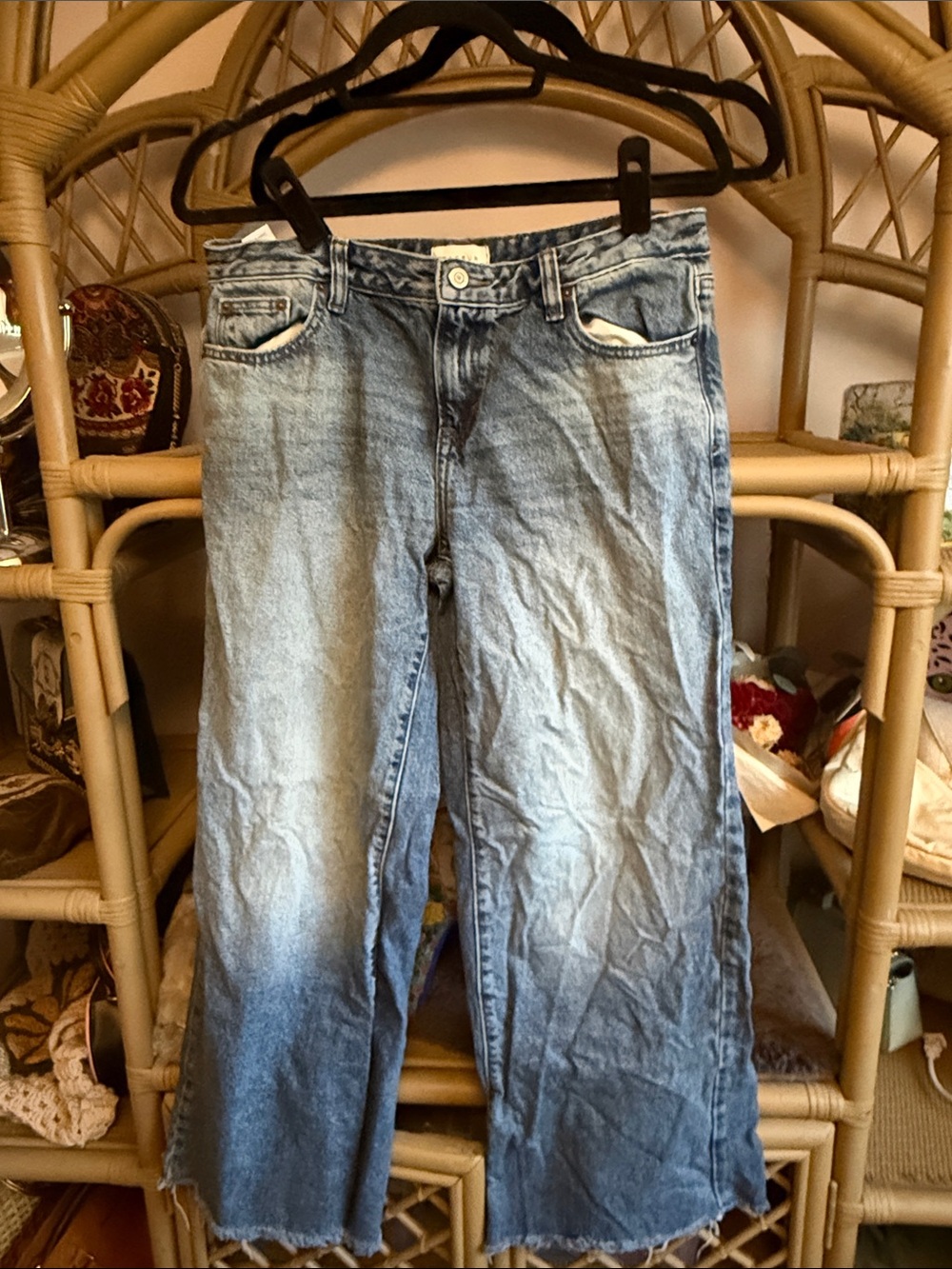 PacSun Women's Light Blue Wide Leg Jeans